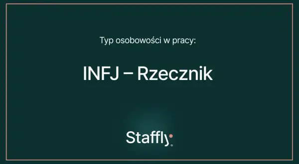 Typ osobowości w pracy: INFJ – Rzecznik. Logo Staffly.