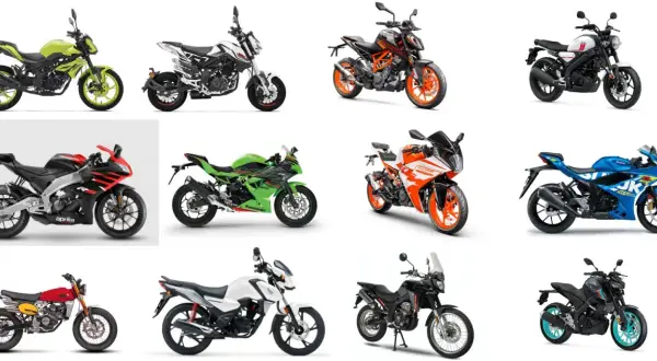 Kolekcja motocykli kategoria a1: sportowe, naked, adventure i klasyczne.