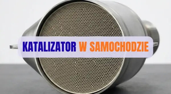 Katalizator w samochodzie, z widocznym plastrem miodu. Zapchany katalizator objawy mogą być różne, np. spadek mocy.