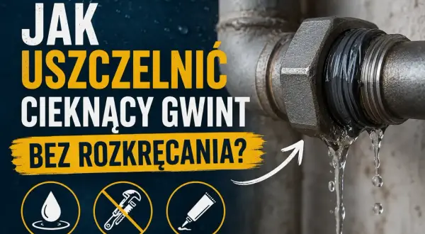 Jak uszczelnić cieknący gwint plastikowy bez rozkręcania? Zobacz, czym uszczelnić gwint plastikowy, by pozbyć się nieszczelności.