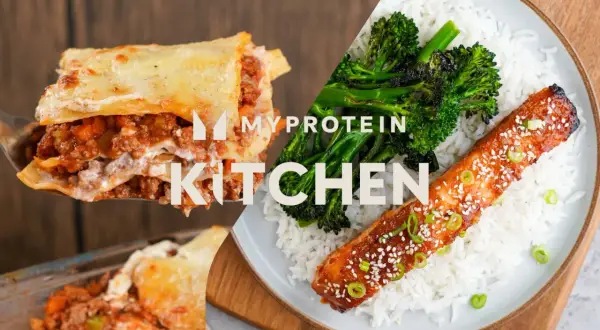Lasagne und Lachs mit Reis und Brokkoli – leckere proteinreiche Rezepte aus der Myprotein Kitchen.
