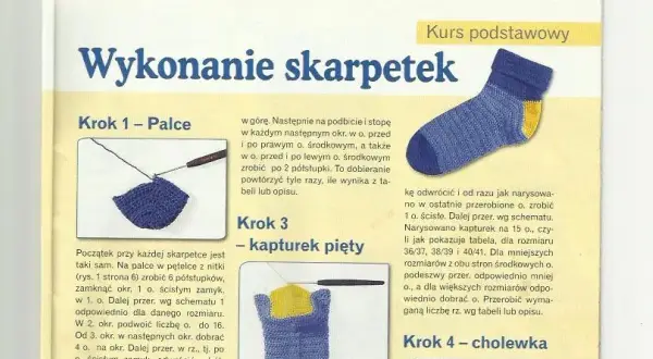 Jak zrobić skarpetki na szydełku – proste kroki dla każdego początkującego