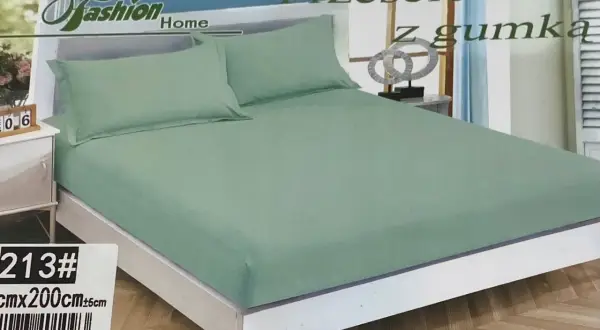 Mięta prześcieradło z gumką na materac 90x200 cm. Idealne do każdej sypialni.