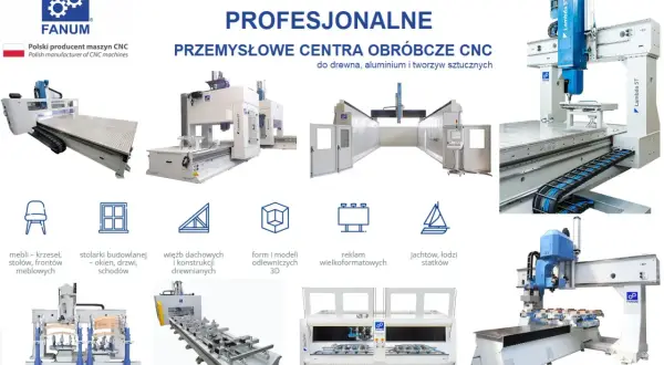Profesjonalne centra obróbcze CNC do drewna, aluminium i tworzyw sztucznych. Precyzyjne wycinanie w drewnie mebli, stolarki budowlanej, więźb dachowych i modeli 3D.