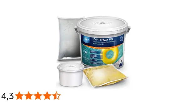 Kit pour joint epoxy fin, idéal pour les milieux humides comme les piscines et salles de bains. Facile à appliquer en une couche.