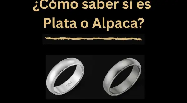 Dos anillos, uno con "925" grabado, para diferenciar plata de alpaca y evitar alergia a la plata.