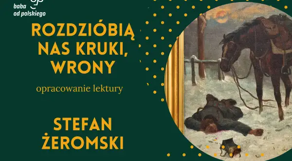 Obraz przedstawia scenę z obrazu: koń i leżący w śniegu człowiek.