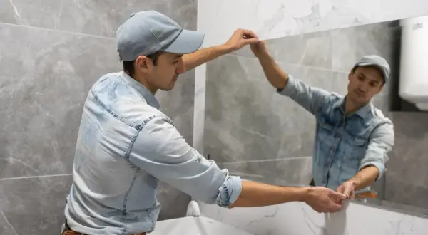Lustro na linkach stalowych: System galeryjny DIY bez wiercenia