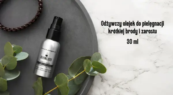 Odżywczy olejek do pielęgnacji krótkiej brody i zarostu. Idealny, gdy zastanawiasz się, co na porost brody. 30 ml.