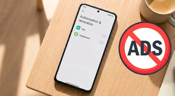 Teléfono Xiaomi con opción "msa" desactivada para eliminar anuncios.