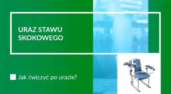 Uraz stawu skokowego? Dowiedz się, jak ćwiczenia bierne pomogą w rehabilitacji. Na zdjęciu urządzenie do ćwiczeń.