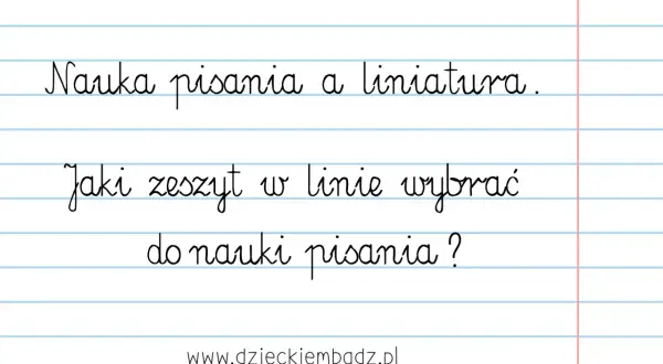 Nauka pisania wymaga odpowiedniego zeszytu w 3 linie. Jaki wybrać, by nauka pisania była łatwiejsza?