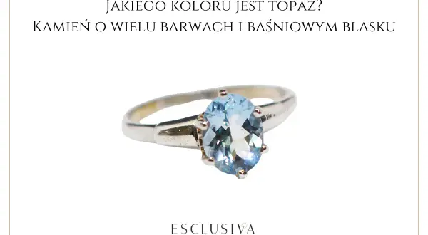 Srebrny pierścionek z błękitnym topaz, kamień o wielu barwach, idealny dla znaku zodiaku.