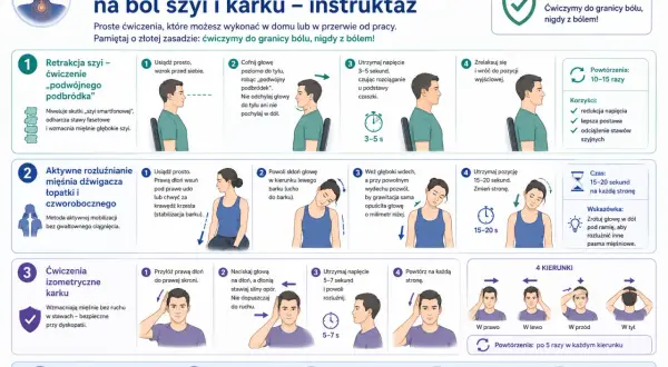 Jak rozluźnić mięśnie karku: ćwiczenia na ból szyi i karku. Proste ruchy, które pomogą Ci poczuć ulgę.
