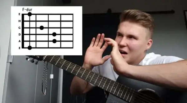Jak łatwo zagrać chwyt F na gitarze i uniknąć trudności