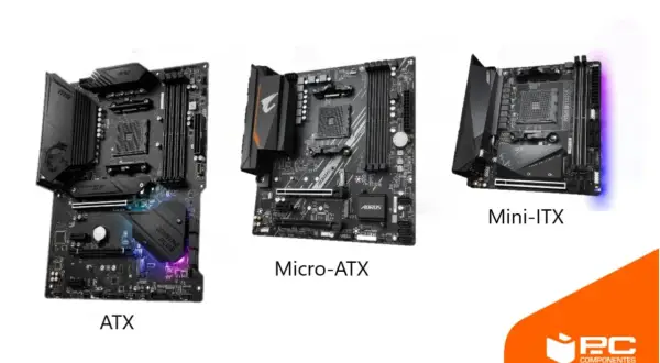 Comparativa de tamaños de placa base: ATX, Micro-ATX y Mini-ITX. Elige la ideal para tu PC.