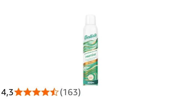 Flacon de shampoing sec Batiste Protège, 200ml. Attention, certains utilisateurs ont signalé des réactions indésirables, le rendant potentiellement dangereux.
