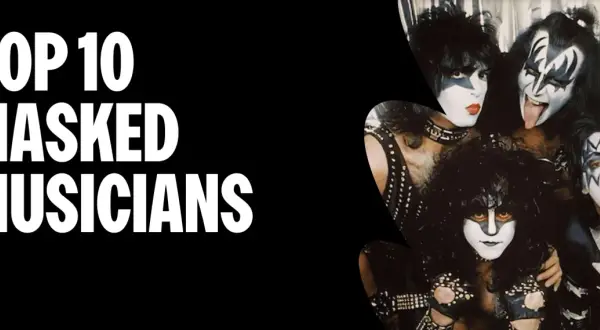 Top 10 Masked Musicians: Eine Gruppe von Rockern mit aufwendigem Make-up und Kostümen, die als musiker mit maske bekannt sind.