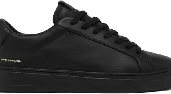 Scarpa da uomo Crime London nera in pelle, un classico intramontabile per un look urbano.