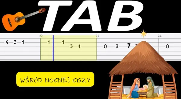 Wśród nocnej ciszy chwyty na gitarę – zagraj kolędę łatwo i szybko