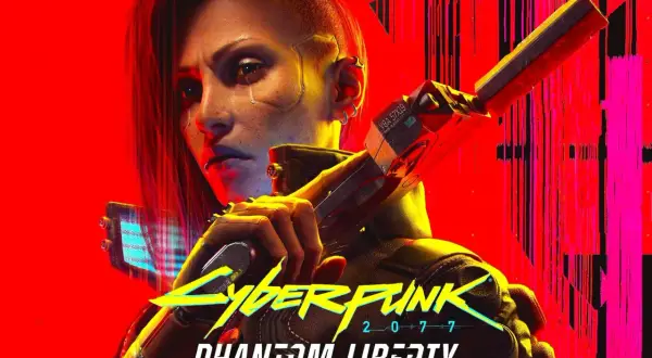 Cyberpunk 2077: Phantom Liberty – czas gry z V, gotową do akcji w neonowym świecie.