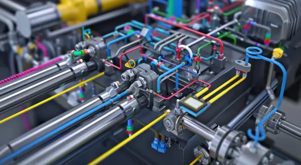 Układ hydrauliczny: Jak poprawnie zrozumieć schemat i jego funkcje?