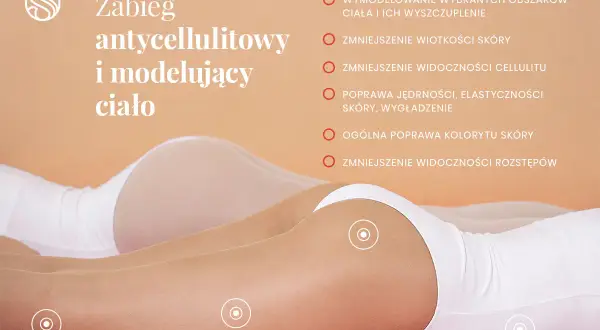 Zabieg antycellulitowy i modelujący ciało. Widoczne efekty endermologii: wymodelowanie, wyszczuplenie, ujędrnienie skóry, redukcja cellulitu i rozstępów.
