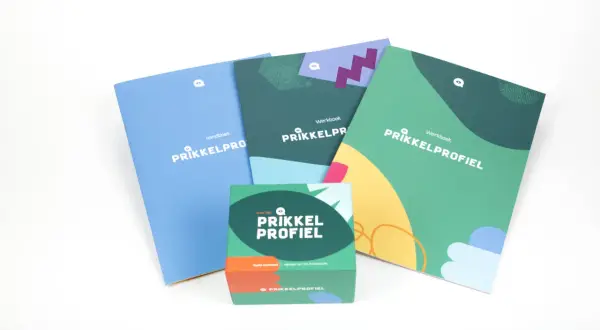 Boeken en werkboeken van de "Prikkelprofiel" serie, een sensory profile vragenlijst volwassenen.