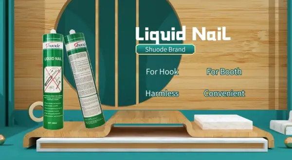 Dwie tubki kleju montażowego szybkoschnącego Shuode Liquid Nail. Idealny do mocowania haczyków i elementów w kabinach.