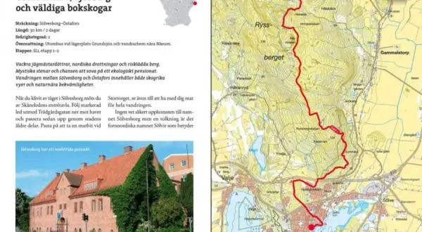 Vandra Skåneleden genom bokskogar och längs kusten. Upptäck Sölvesborgs medeltida charm och njut av naturen.