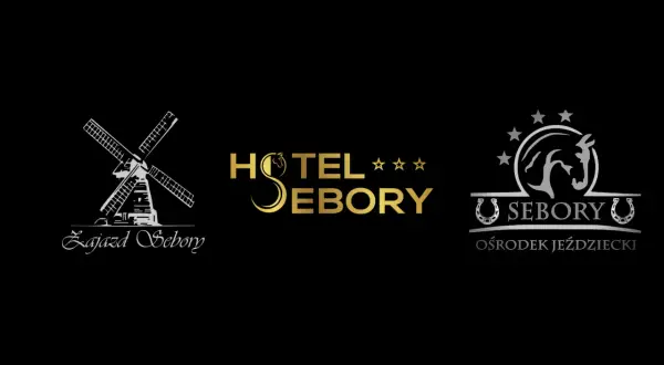 Logo zajazdu, hotelu i ośrodka jeździeckiego Sebory.