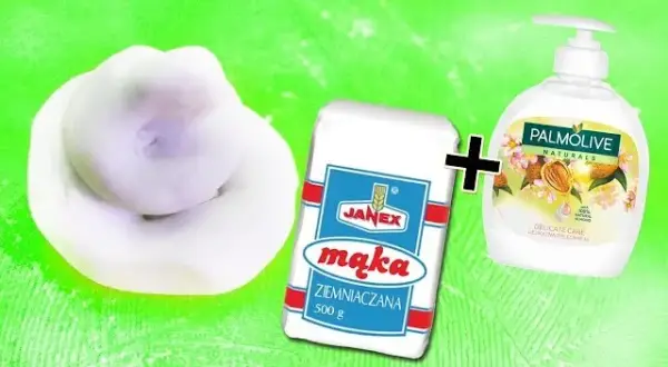 Jak zrobić slime z mąki ziemniaczanej i płynu do naczyń w 5 minut