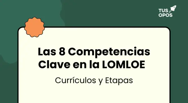 Las 8 competencias clave que son esenciales en la LOMLOE, detalladas en currículos y etapas.