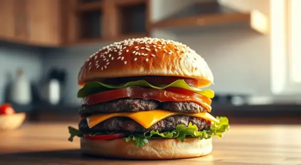 Ile kcal ma hamburger? Odkryj sekrety lżejszych wersji!