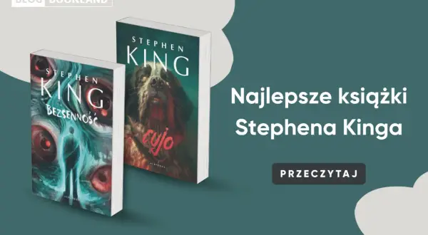 Okładki książek Stephena Kinga: "Bezsenność" i "Cujo". Odkryj najlepsze książki Stephena Kinga.