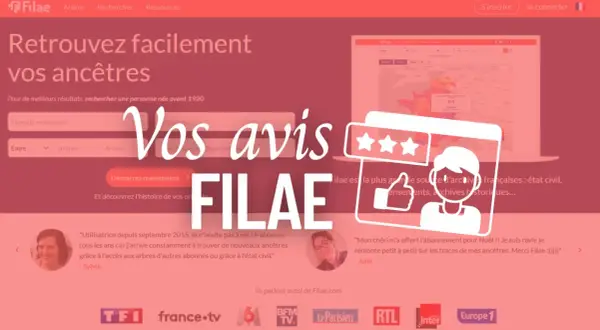 Vos avis sur Filae : des témoignages positifs sur la recherche d'ancêtres et l'accès aux archives.