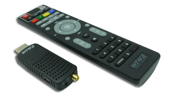 Odbiornik i pilot do telewizji naziemnej bez anteny.