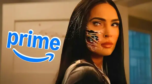 Megan Fox in "Till Death" auf Prime, mit erschreckenden Verletzungen im Gesicht.