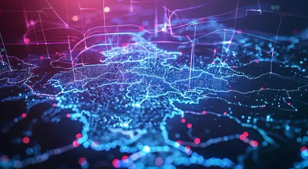 Mapa KSE – Krajowa sieć elektroenergetyczna i jej zasięg
