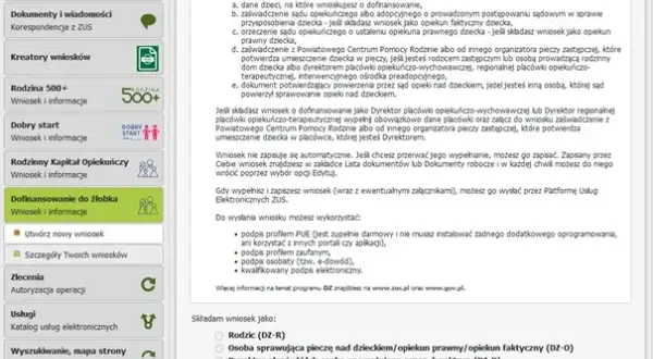 Czy wniosek o dofinansowanie do żłobka trzeba składać co miesiąc?