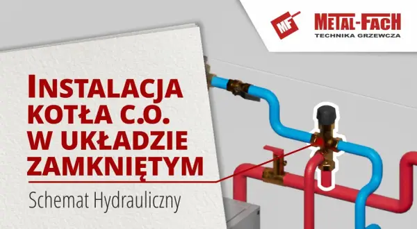 Schemat instalacji centralnego ogrzewania co zamkniętej - kluczowe elementy