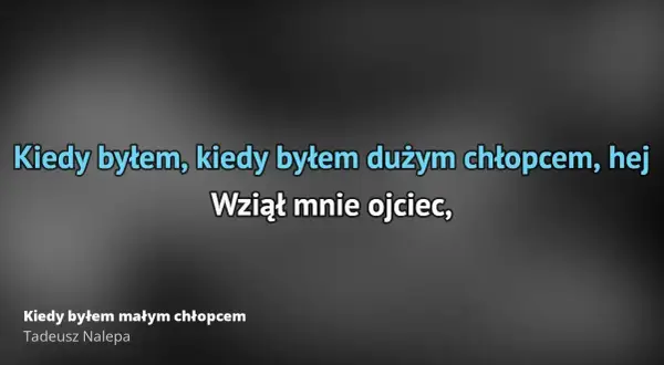Tekst piosenki kiedy byłem małym chłopcem – emocjonalna podróż w dzieciństwo