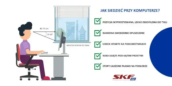 Jak prawidłowo ustawić monitor na biurku, aby uniknąć bólu i poprawić komfort pracy