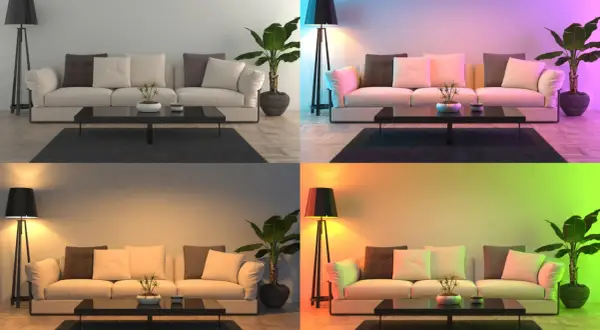 Jaka barwa światła do salonu stworzy przyjemną atmosferę relaksu?