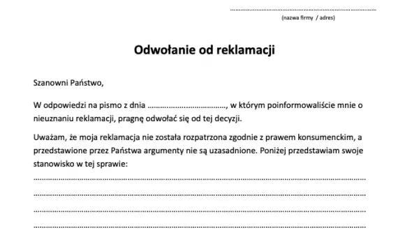 Jak napisać odwołanie od reklamacji butów - skuteczny wzór i porady