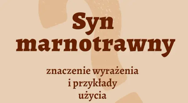 Syn marnotrawny frazeologizm - znaczenie i biblijne konteksty