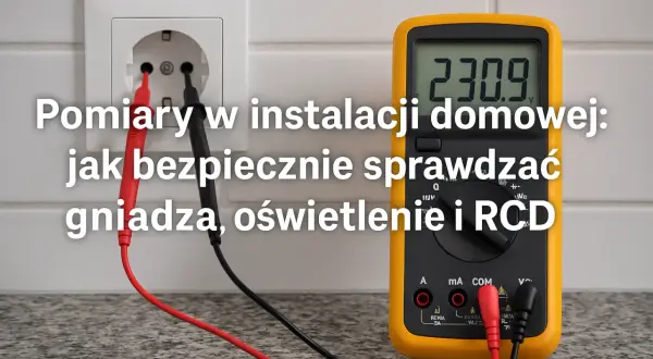 Pomiary w instalacji domowej: jak bezpiecznie sprawdzać gniazda, oświetlenie i RCD multimetrem cyfrowym