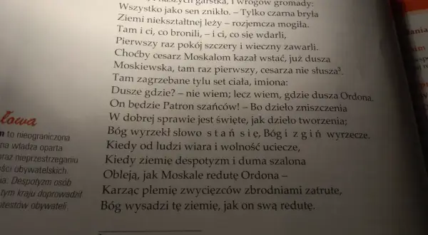 Reduta Ordona wiersz - analiza, znaczenie i kontekst historyczny