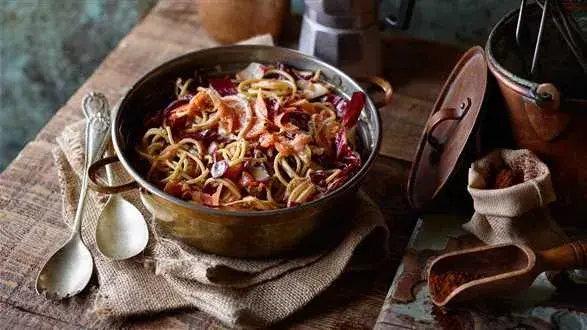 Spaghetti z łososiem