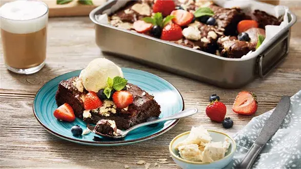 Brownie z chałwą